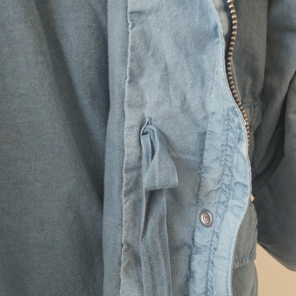 Loft Blue Drawstring Utility Jacket - image 8